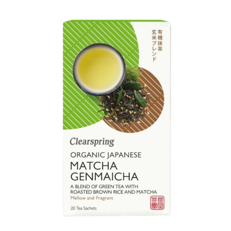 CLEARSPRING ORGANIC MATCHA GENMAICHA 20 SACHETS 