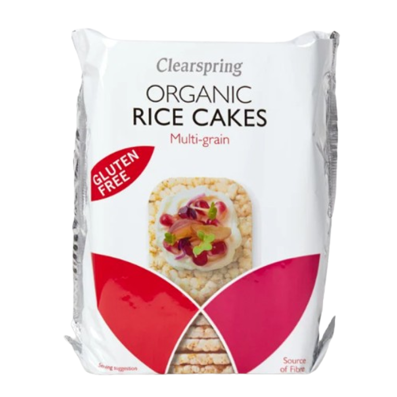 CLEARSPRING ORGANIC RICE CAKES MULTIGRAIN 130G