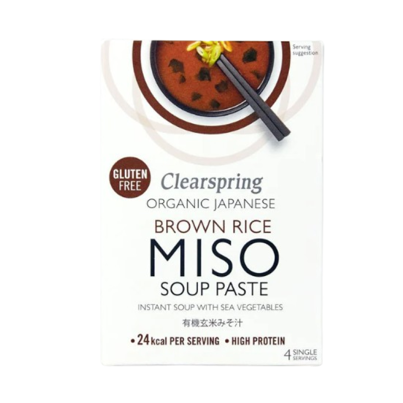 CLEARSPRING ORGANIC JAPANESE BROWN RICE INSTANT MISO SOUP PASTE