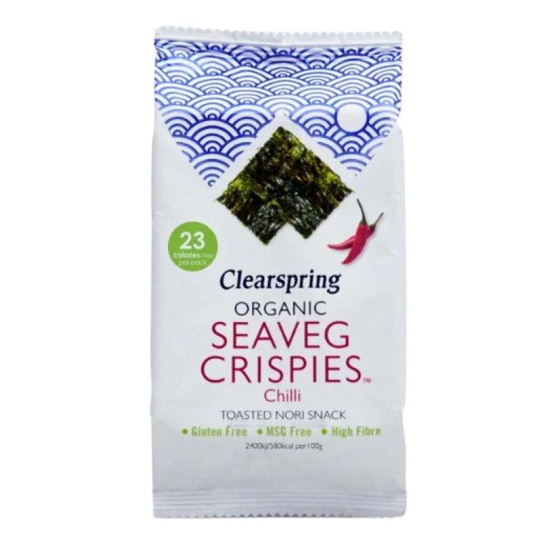 CLEARSPRING ORGANIC  SEAVEG CRISPIES CHILLI 