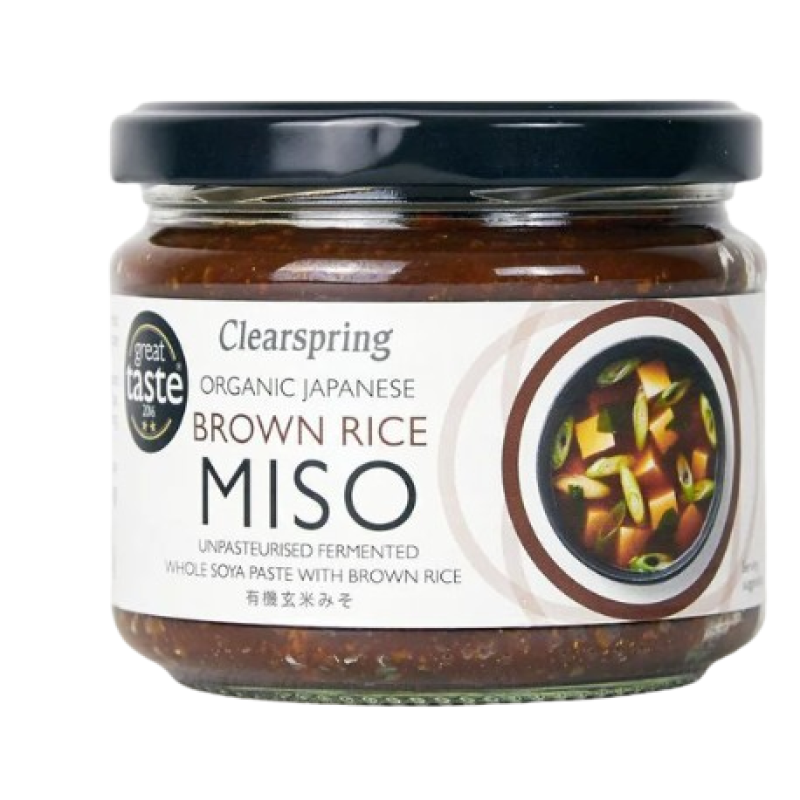 CLEARSPRING ORGANIC JAPANESE BROWN RICE MISO JAR 300G