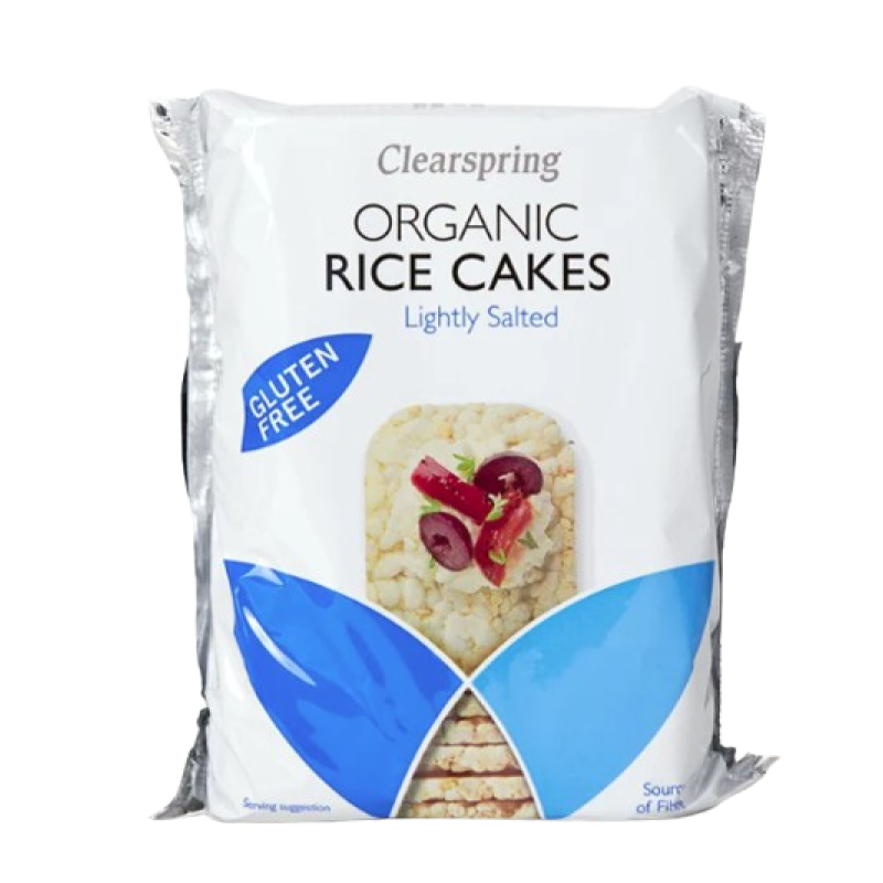 CLEARSPRING ORGANIC RICE CAKES LIGHTLY SALTED 130G