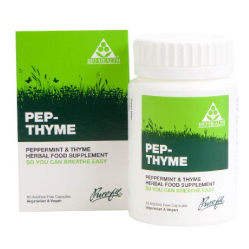 BIO HEALTH PEP THYME 60 CAPSULES