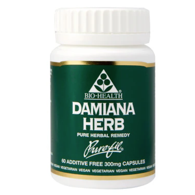 BIO HEALTH DAMIANA HERB 300MG 60CAPSULES