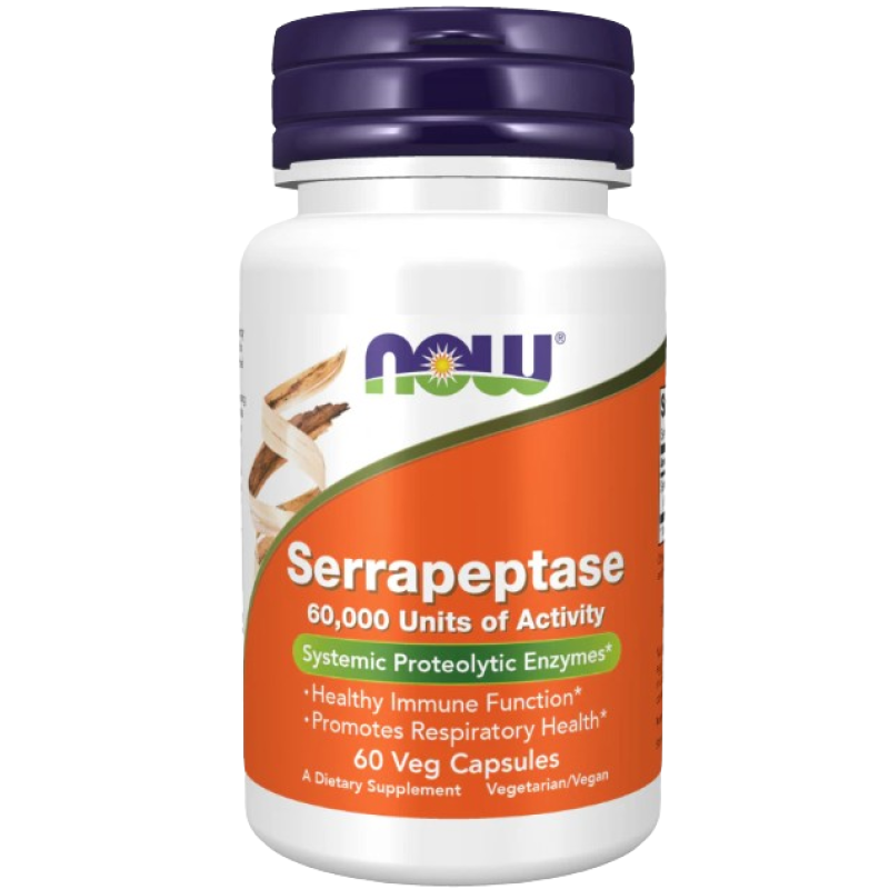 NOW SERRAPEPTASE 60,000UNITS VCAPS 60S