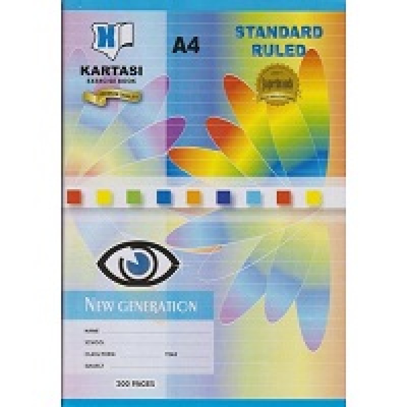 KARTASI A4 SINGLE 200PGS EXERCISE BOOKS 