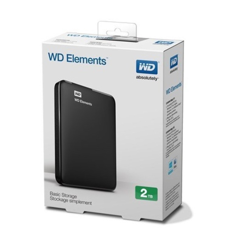 WD HDD EXT ELEMENTS 2TB 2.5"