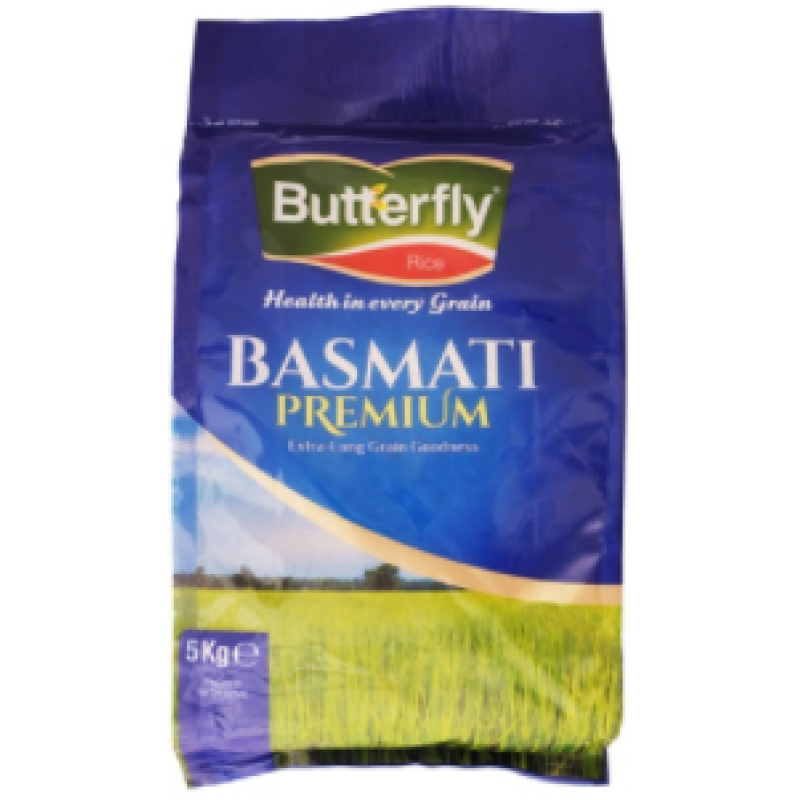 BUTTERFLY RICE BASMATI PREMIUM 5KG