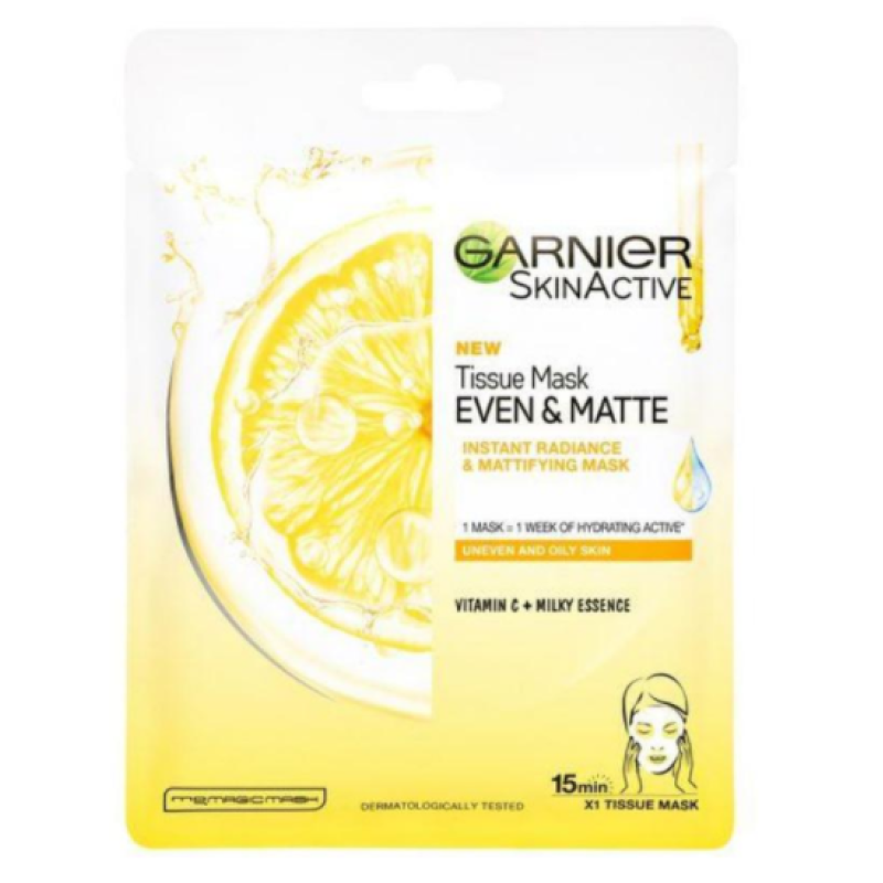 GARNIER EVEN AND MATE TISSUE MASK