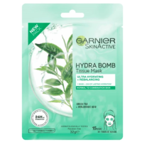 GARNIER TISSUE MASK HYDRA BOMB GREEN TEA  