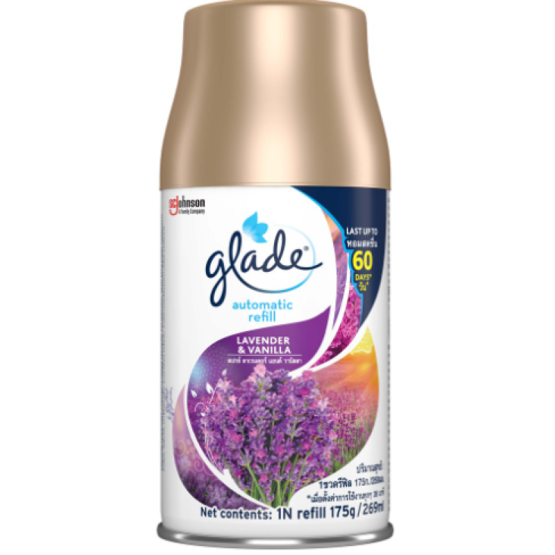 GLADE AUTO  SPRAY REFILL LAVENDER AND VANILLA 869ML