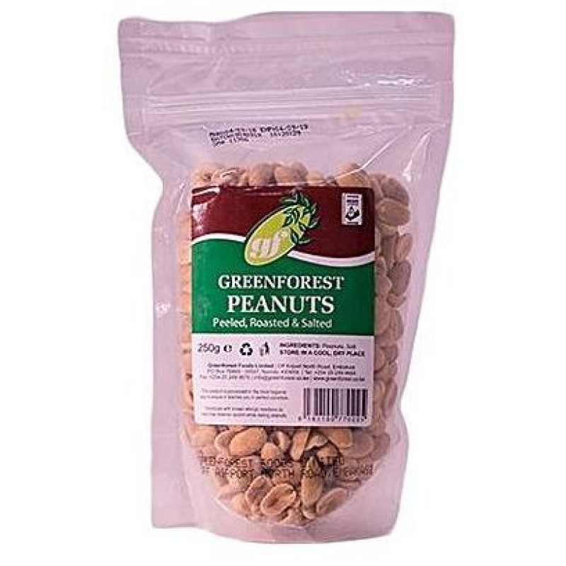 Greenforest Peeled, Roasted & Salted Peanuts 250g