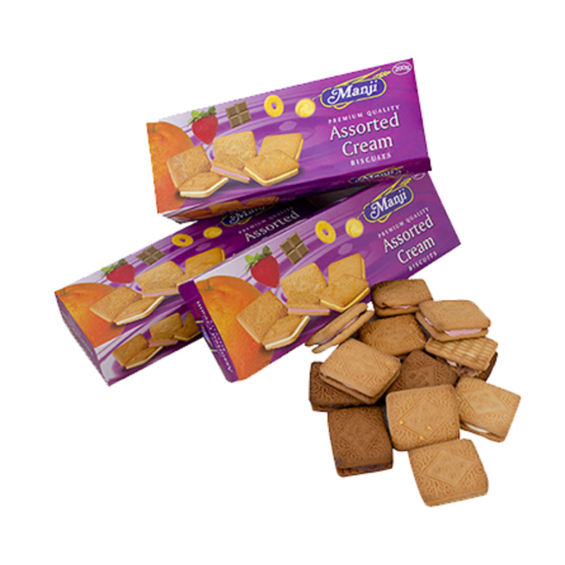 MANJI ASSORTED CREAM BISCUITS 160G