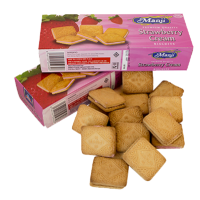 MANJI STRAWBERRY CREAM BISCUITS 200G