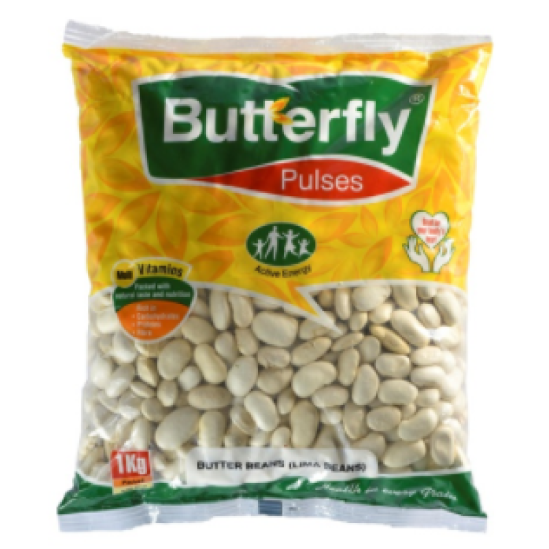 BUTTERFLY BUTTER BEANS (LIMA BEAS) 1KG