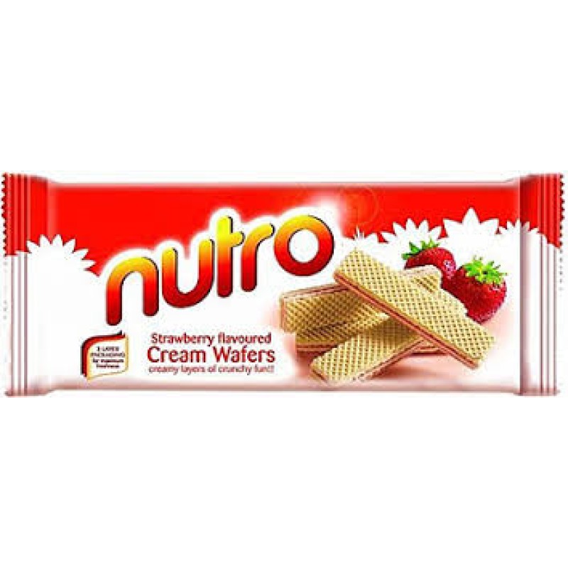 NUTRO STRAWBERRY CREAM WAFERS 75G