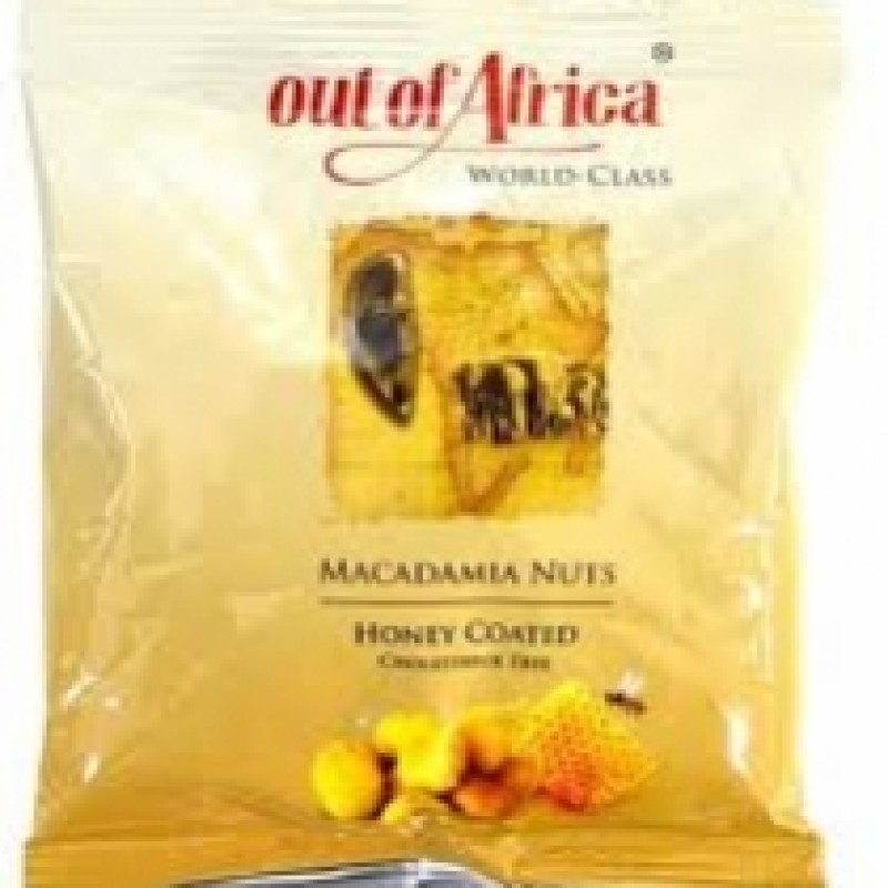 Out Of Africa Macadamia Nuts Honey Coated 250g