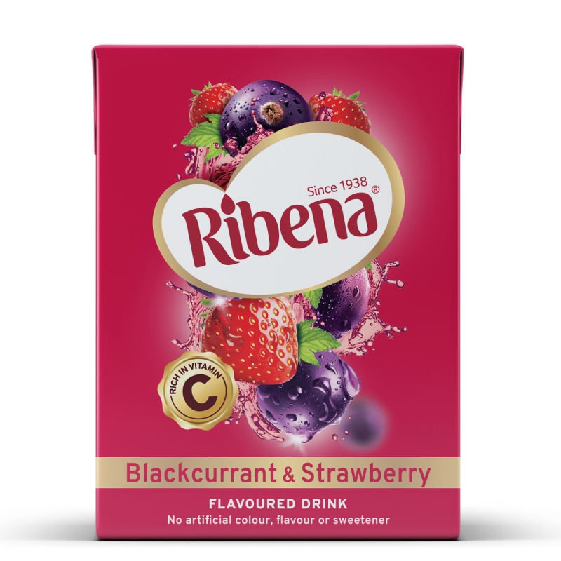 RIBENA BLACKCURRANT AND STRAWBERRY 250ML