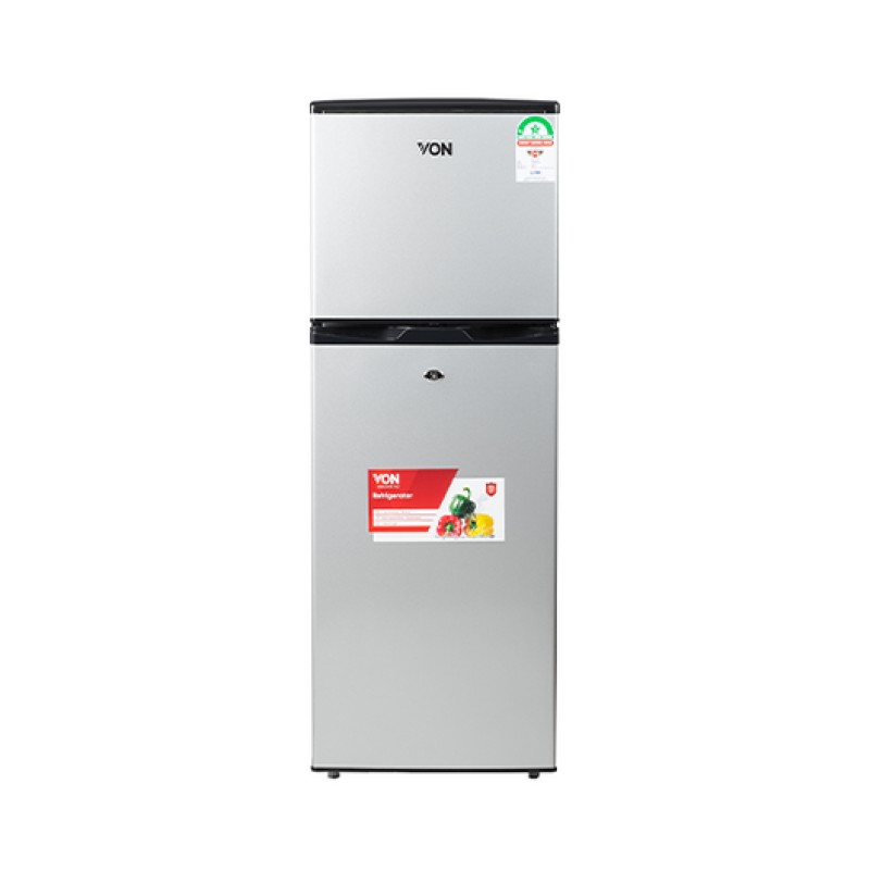 VON VART 18DMY DOUBLE DOOR-FRIDGE 138L - SILVER