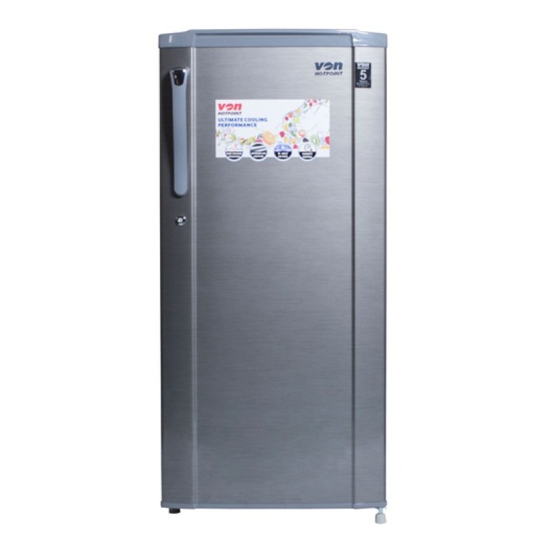 VON VARS-23DHS SINGLE DOOR FRIDGE 185L - SILVER