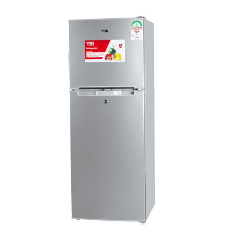  VON VART-18DMY DOUBLE DOOR FRIDGE 138L - SILVER