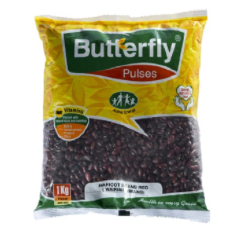 BUTTERFLY HARICOT BEANS RED(WAIRIMU BEANS) 1KG