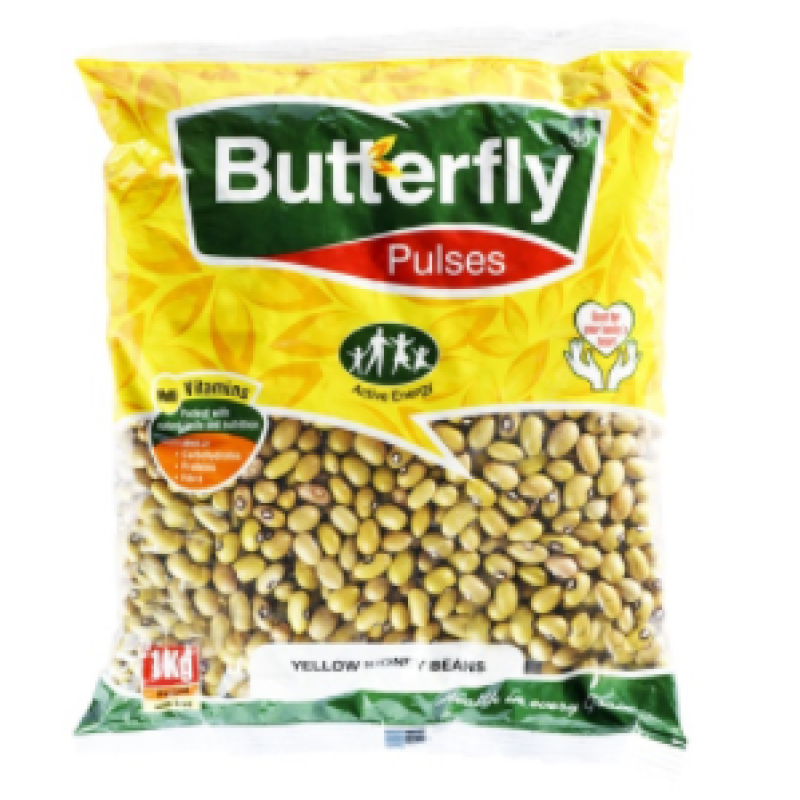 BUTTERFLY YELLOW KIDNEY BEANS 1KG