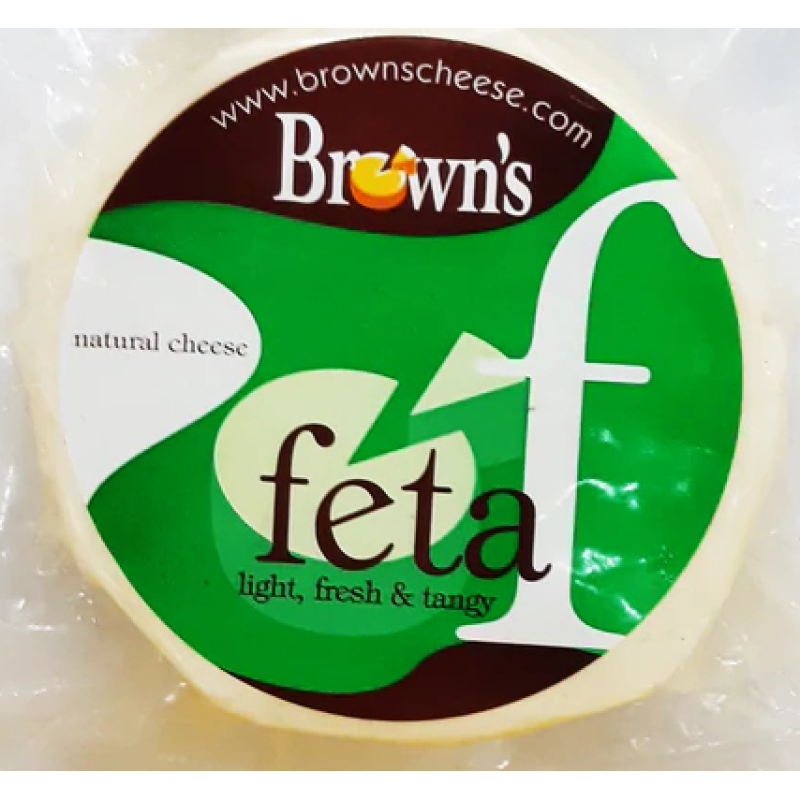 BROWNS FETA CHEESE 180G 