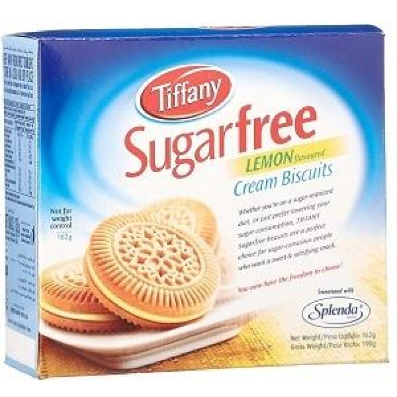 TIFFANY CREAM BISCUITS LEMON SUGAR FREE 162 GMS