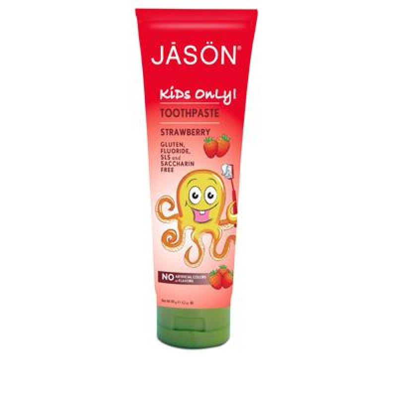 JASON ORGANIC KIDS ONLY STRWBERRY TOOTHPASTE (4.2 OZ) 119G