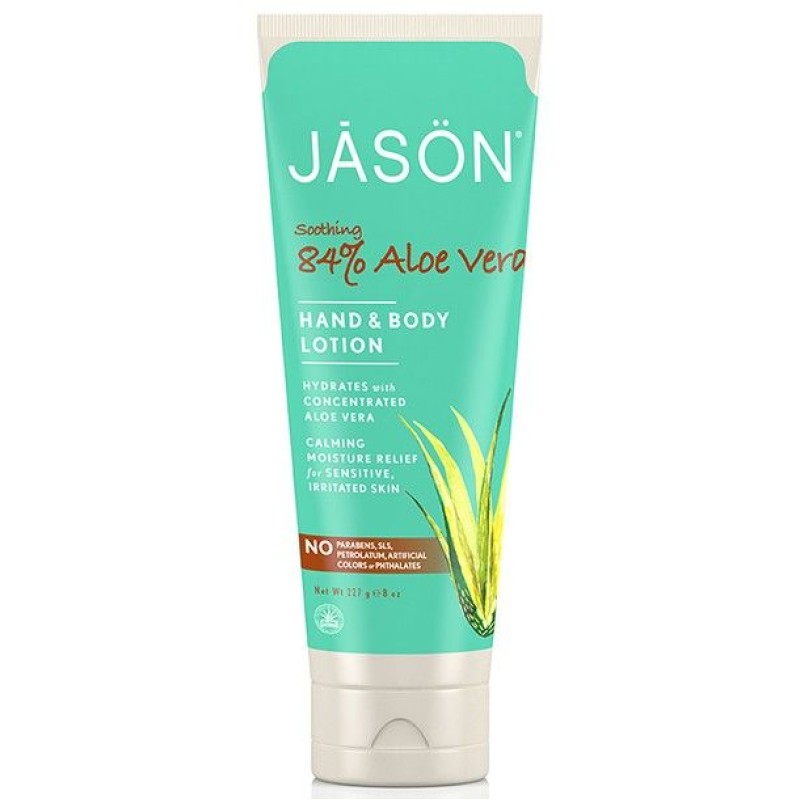 JASON ORGANIC HAND & BODY LOTION ALOE VERA 84% (8 0Z) 227ML