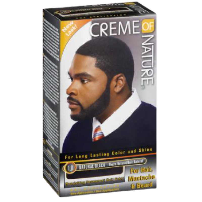 CREME OF NATURE NATURAL BLACK HAIR DYE FOR MEN CREME OF NATURE NATURAL BLACK HAIR DYE FOR MEN