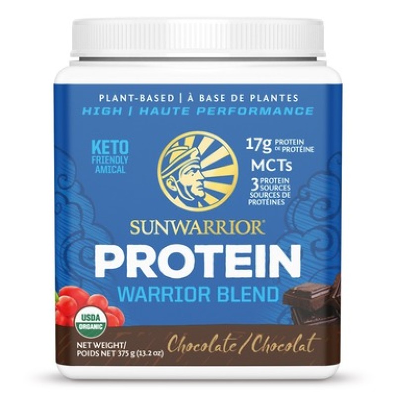 SUNWARRIOR WARRIOR PROTEIN BLEND CHOCOLATE 375G