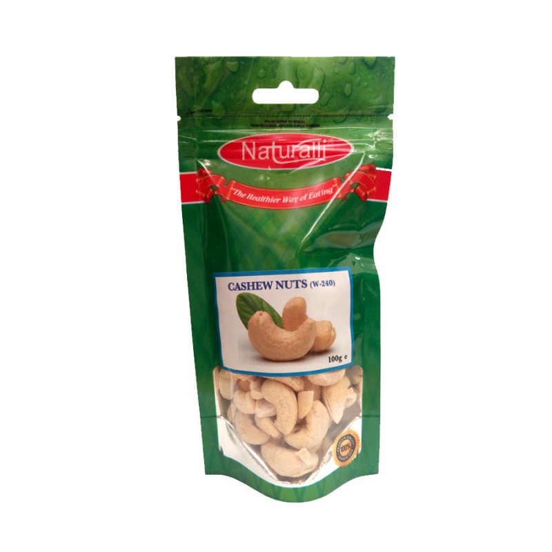 NATURALLI CASHEWNUTS W-240 100G