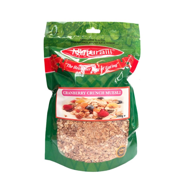 NATURALLI CRANBERRY CRUNCH MUESLI 500GMS