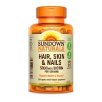 SUNDOWN NATURAL HAIR-SKIN-NAILS-5000MCG BIOTIN 