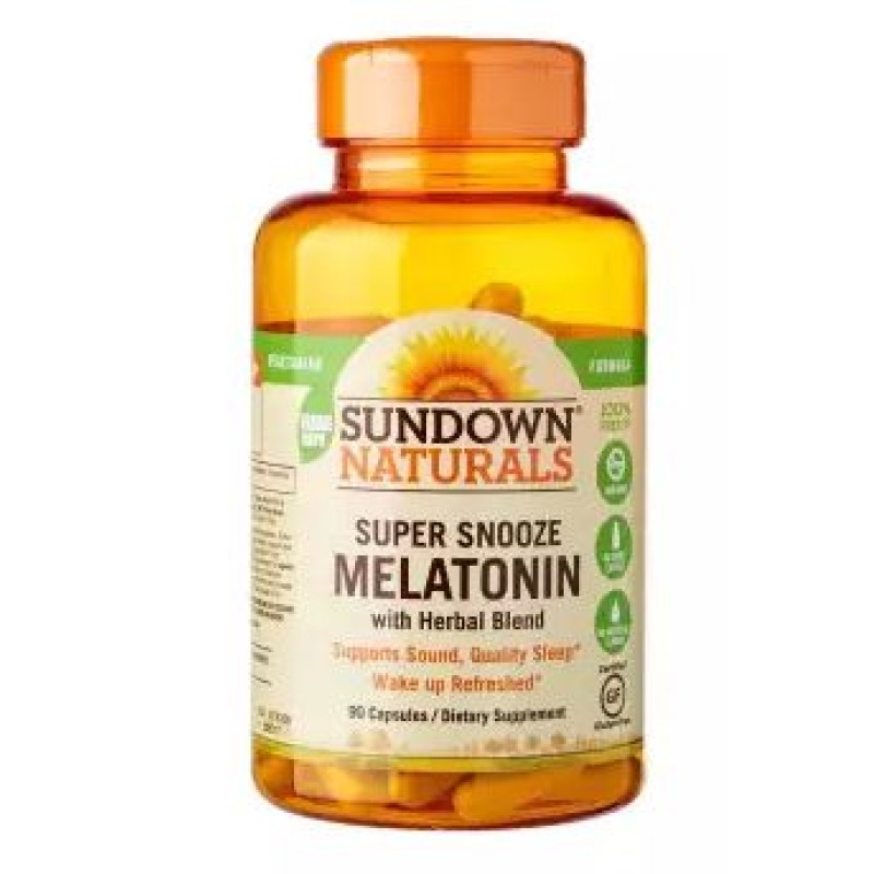 Sundown Naturals Super Snooze Melatonin 90 Capsules