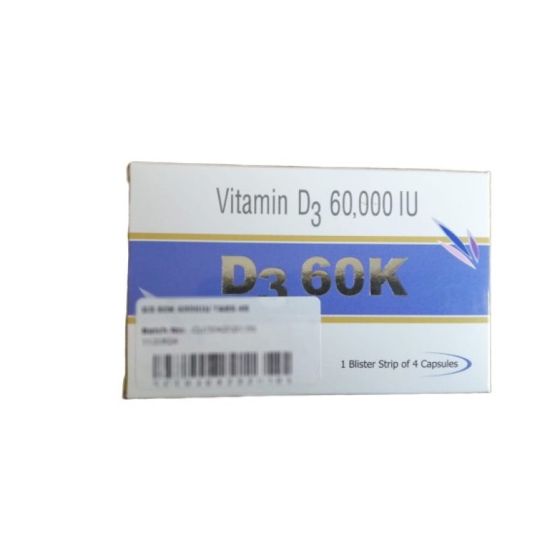 Vitamin D3 60K 60,000 IU Tabs 4s