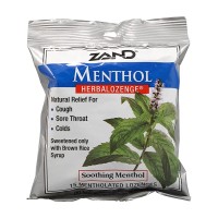 ZAND HERBALOZENGE SOOTHING MENTHOL 15 METHOLATED LOZENGES