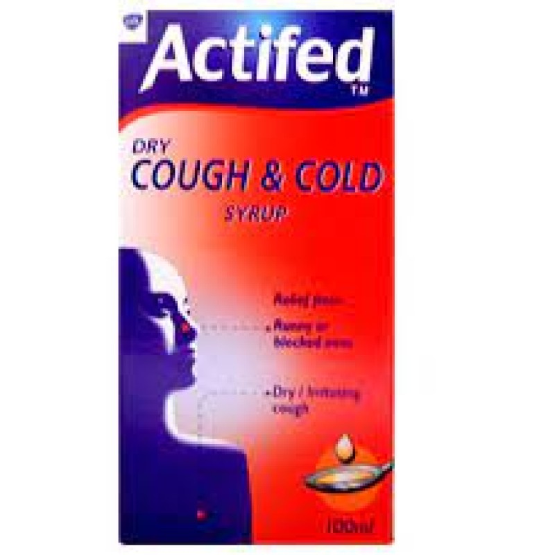 Actifed Cough & Cold Dry 100ml Actifed Cough & Cold Dry 100ml