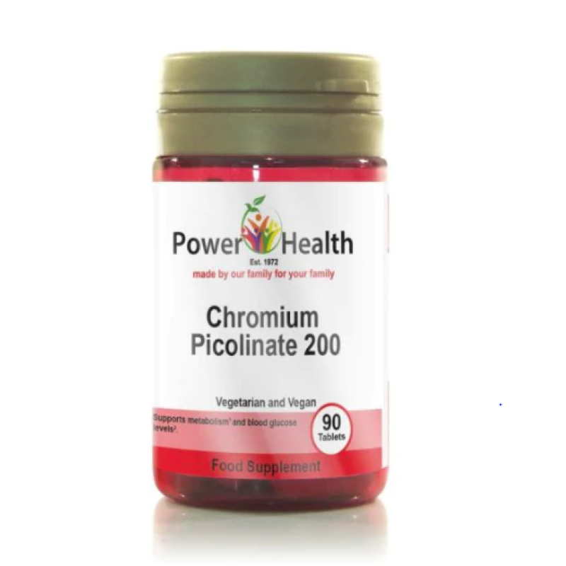 POWERHEALTH CHROMIUM PICOLINATE 200UG 30s