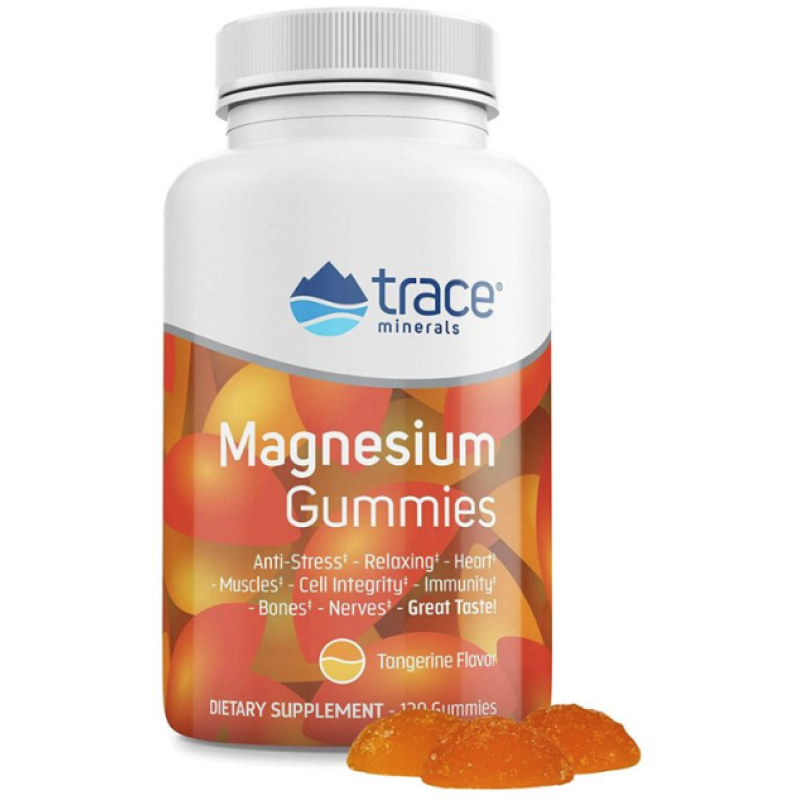 TRACE MINERALS MAGNESIUM GUMMIES TANGERINE 120s