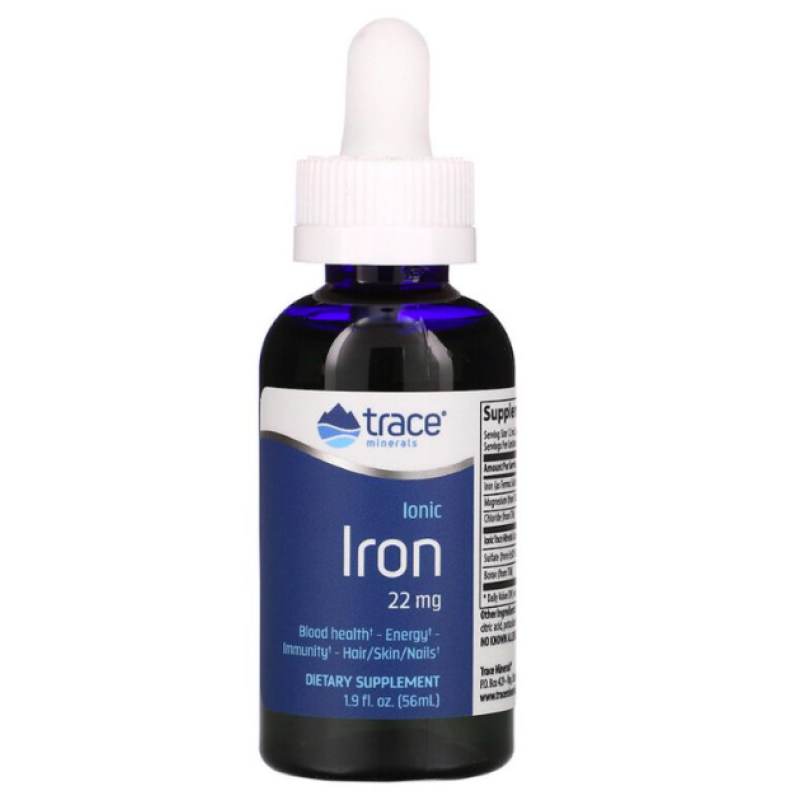 TRACE MINERALS IONIC IRON 22 MG (1.9FL)