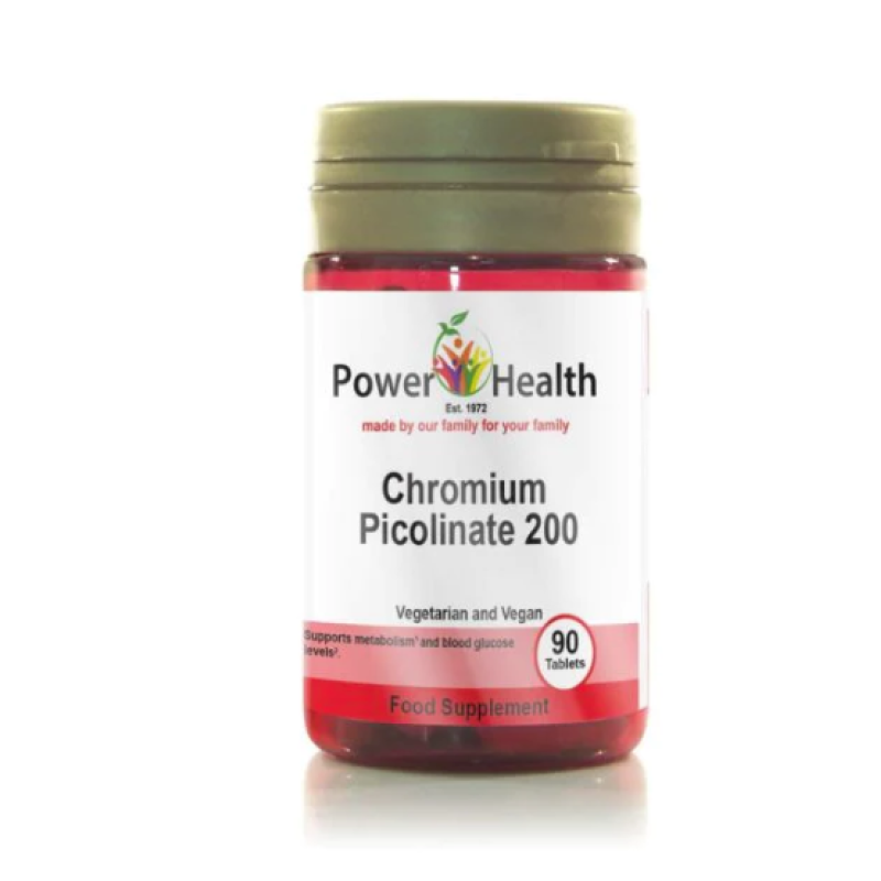 POWERHEALTH CHROMIUM PICOLINATE 200UG 90S