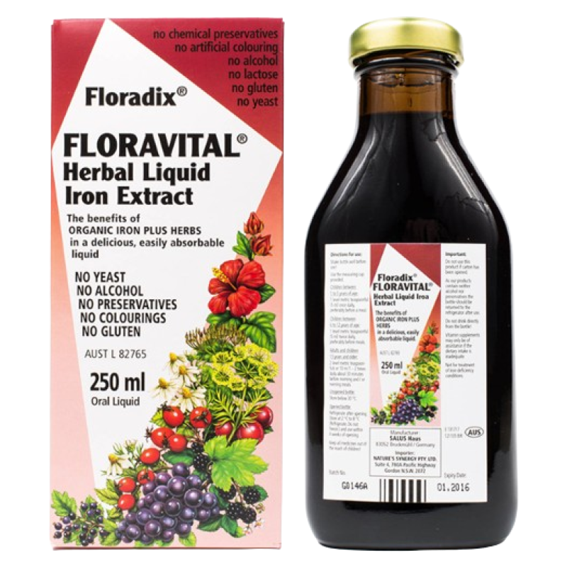 FLORADIX FLORAVITAL YEAST & G/F 250ML