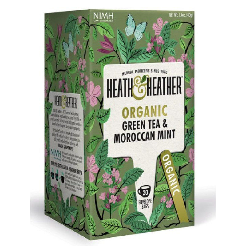 HEATH AND HEATHER GREEN TEA WITH MORROCCAN MINT 20's