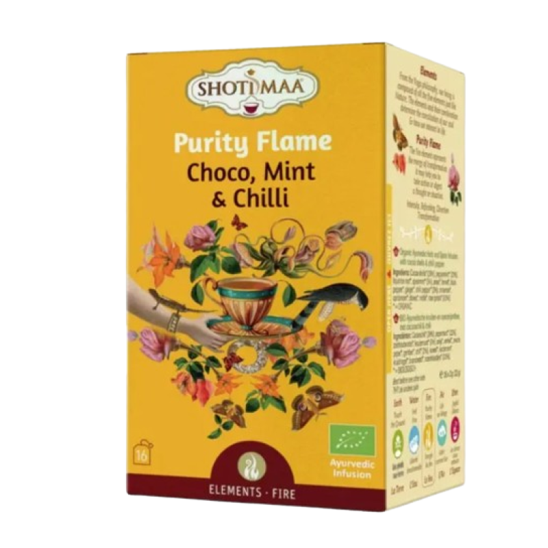 SHOTI MAA PURITY FLAME – CHOCO, MINT & CHILLI TEA 16’S