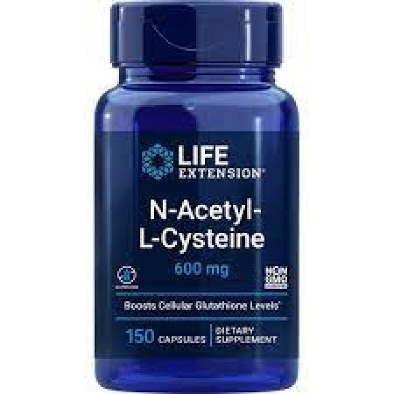 NAC-N-Acetyl-L-Cysteine 600 mg 60 Capsules-Life Extension