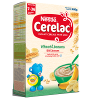 NESTLE CERELAC INFANT CEREALS WITH MILK WHEAT & BANANA 400G
