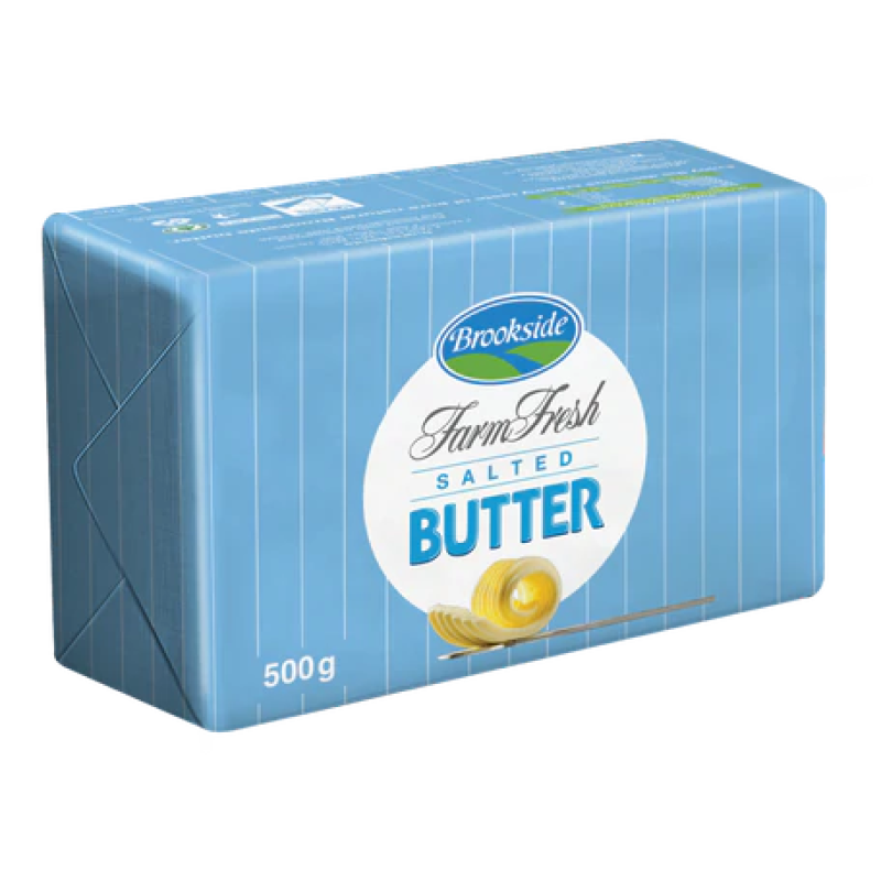 BROOKSIDE WRAP SALTED BUTTER 500G